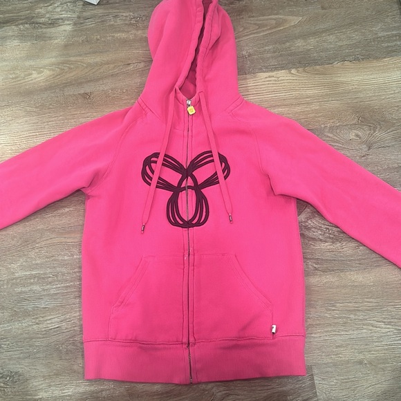 Pink zip-up Aritzia hoodie gently worn - Picture 2 of 3